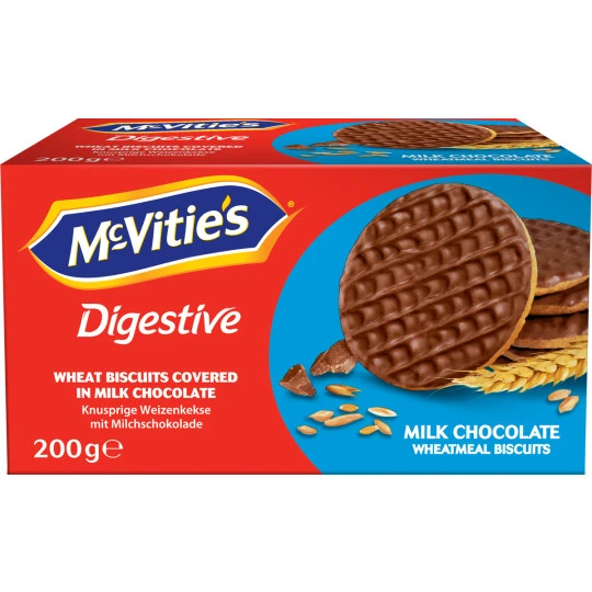 Mc Vities Milk Chocolate Weizenkekse 200G 3 Mc Vities Milk Chocolate Weizenkekse 200G