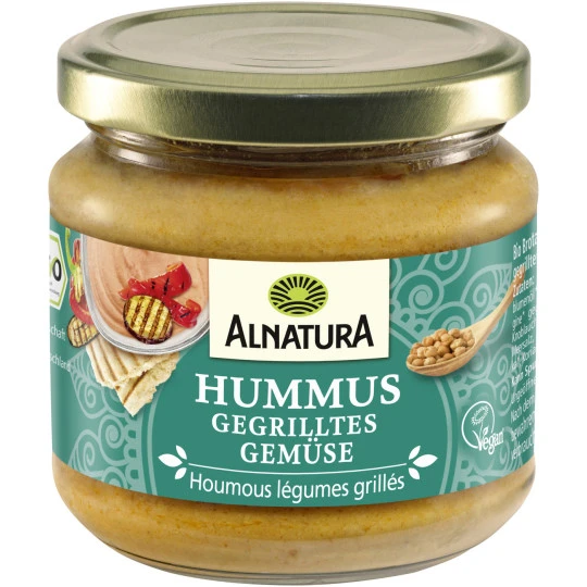 Bio Hummus Gegrilltes Gemüse 180G 3 Bio Hummus Gegrilltes Gemüse 180G