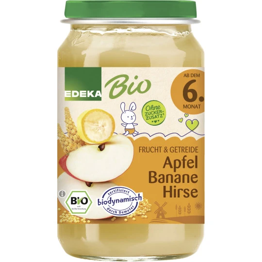 Bio Apfel-Banane-Hirse Ab Dem 6.Monat 190G 3 Bio Apfel-Banane-Hirse Ab Dem 6.Monat 190G
