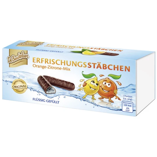 Beukelaer Erfrischungsstäbchen Orange-Zitrone-Mix 75G 3 Beukelaer Erfrischungsstäbchen Orange-Zitrone-Mix 75G