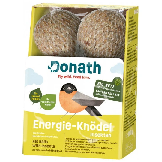 Vogelfutter Energie Knödel Insekten Bio-Netz 600G 3 Vogelfutter Energie Knödel Insekten Bio-Netz 600G