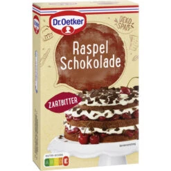 Dr. Oetker Raspel Schokolade Zartbitter 100G