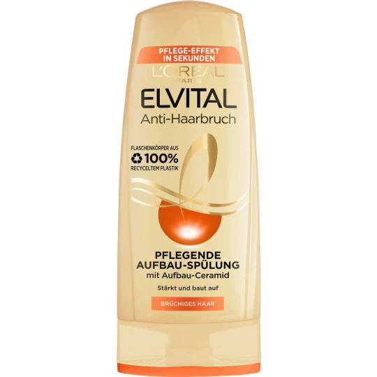 L'Oreal Elvital Anti-Haarbruch Pflegende Aufbau-Spülung 250ML 3 L'Oreal Elvital Anti-Haarbruch Pflegende Aufbau-Spülung 250ML