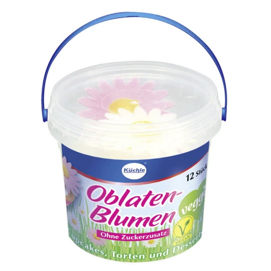 Oblaten Blumen 12ST 3 Oblaten Blumen 12ST