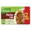 Knorr Pfeffer Soße Ergibt 2x 250ML 46G -Lebensmittelgeschäft knorr pfeffer soamp223e famp252r 2x250ml 46g