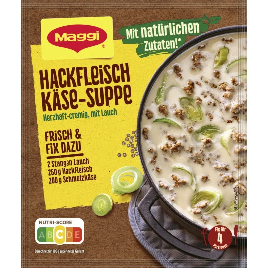 Hackfleisch Käse-Suppe 46G 3 Hackfleisch Käse-Suppe 46G