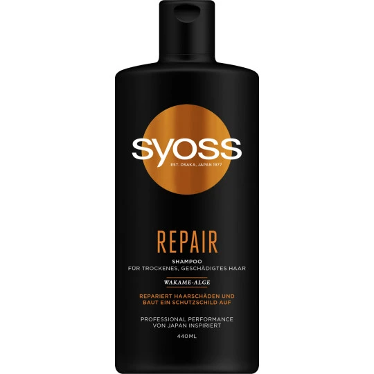 Syoss Repair Shampoo 440ML 3 Syoss Repair Shampoo 440ML