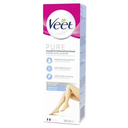 Veet Haarentfernungs-Creme Für Sensible Haut 100ML 3 Veet Haarentfernungs-Creme Für Sensible Haut 100ML
